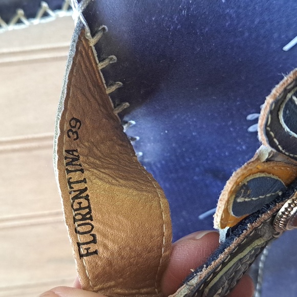 Spring Step Florentina Floral Leather Adjustable Strap Comfort Wedge Sandal - Picture 6 of 15